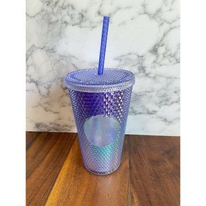 Starbucks Blue Ombre Bling Studded Cold Cup Tumbler 16oz Summer 2021 Grande June